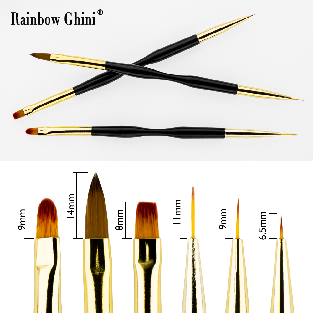 Rainbow Ghini 3Pcs/Set Dual He – Detailing Brush Set Bewertung und Preis