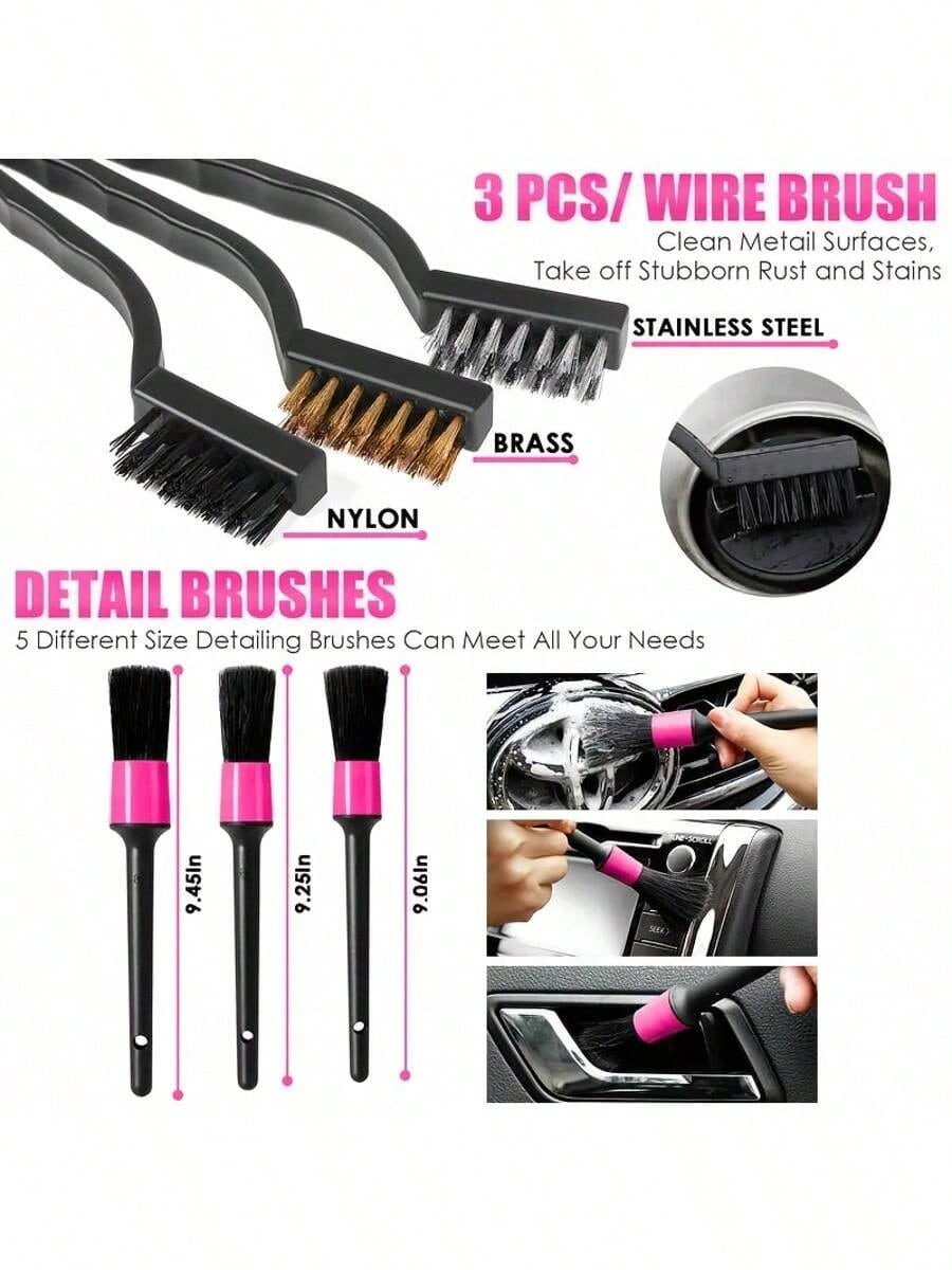 25pcs Car Cleaning Wash Kit In – Interior Detailing Kit Bewertung und Preis
