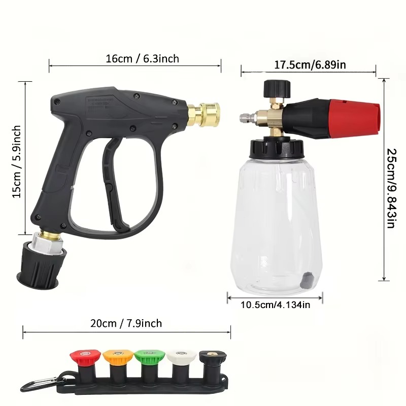 Snow Foam Cannon Lance Kit Com – Pressure Washer Foam Gun Bewertung und Preis