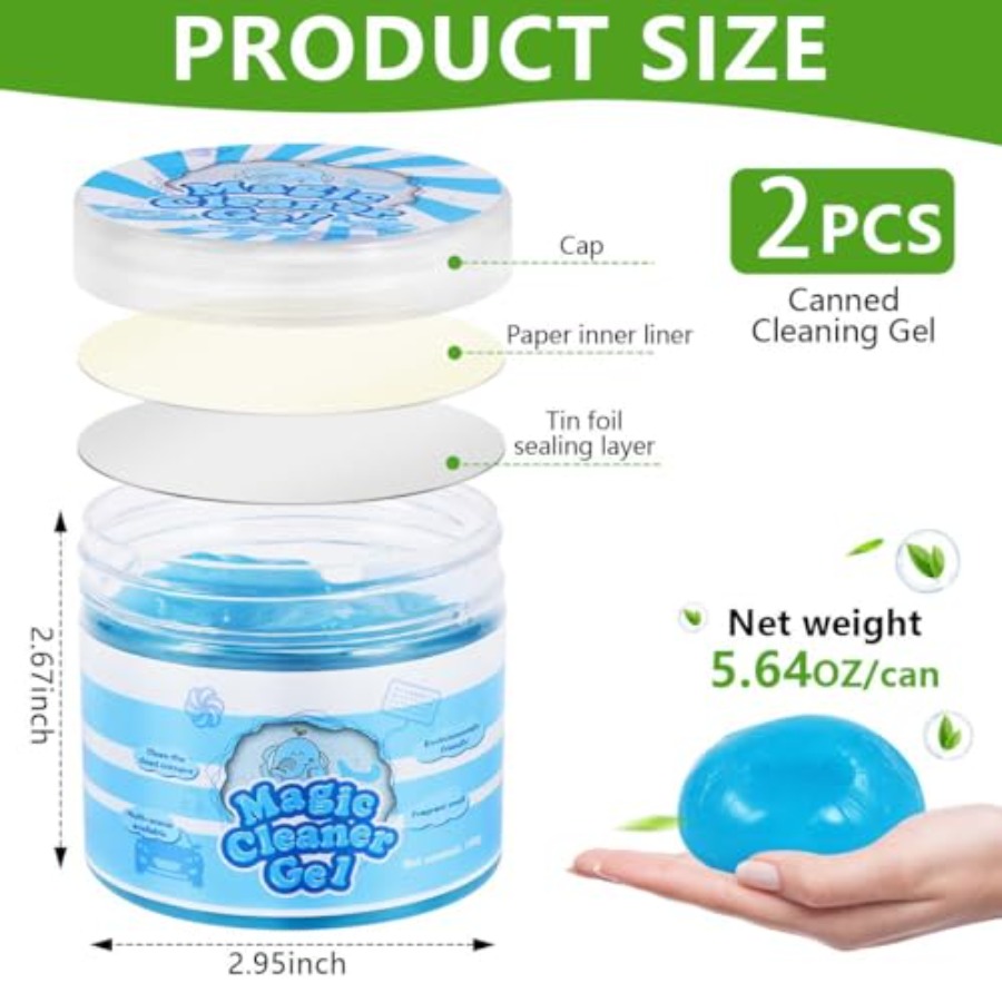 2 Pack Car Cleaning Gel Slime  – Interior Detailing Kit Bewertung und Preis