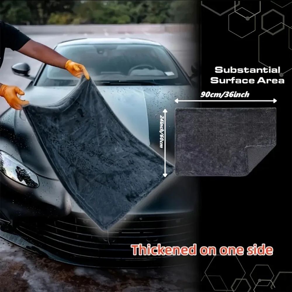 Oversized Dark Gray Car Microf – Microfiber Towel Detailing Bewertung und Preis