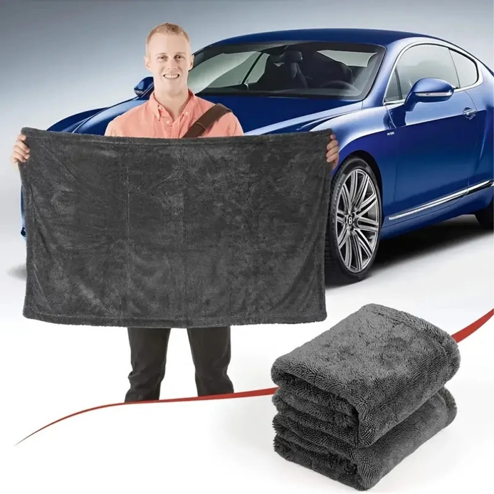 Oversized Dark Gray Car Microf – Microfiber Towel Detailing Bewertung und Preis