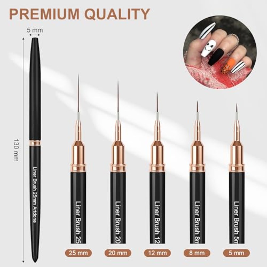 Metallic Nail Art Pens, Liner  – Detailing Brush Set Bewertung und Preis