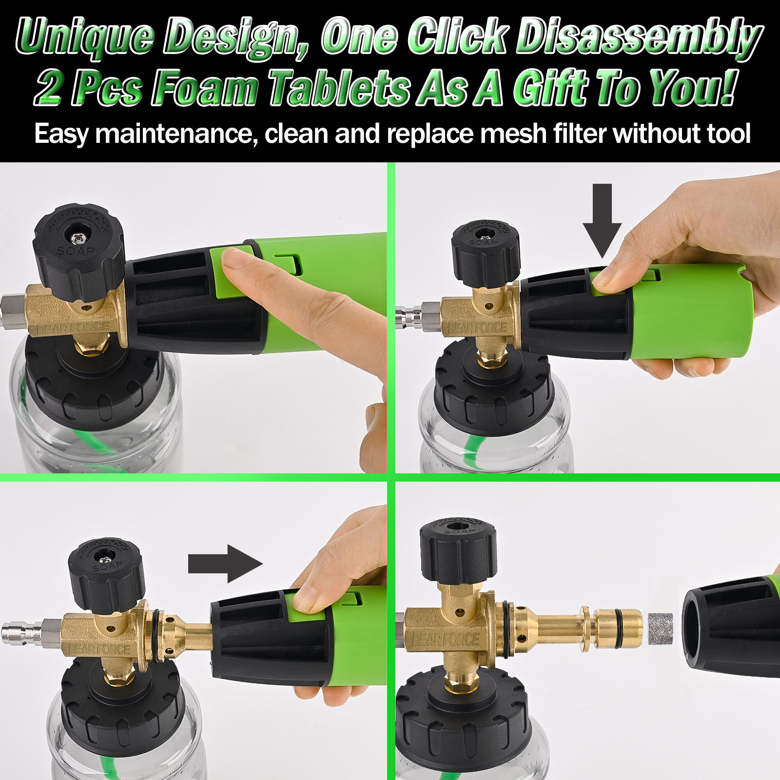 BEAR FORCE Pressure Washer Foa – Pressure Washer Foam Gun Bewertung und Preis